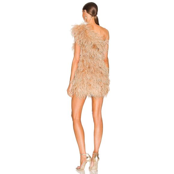 New *FLAW* The Bar Andre Dress in Champagne Size 6 REVOLVE MSRP $498 - Picture 3 of 9